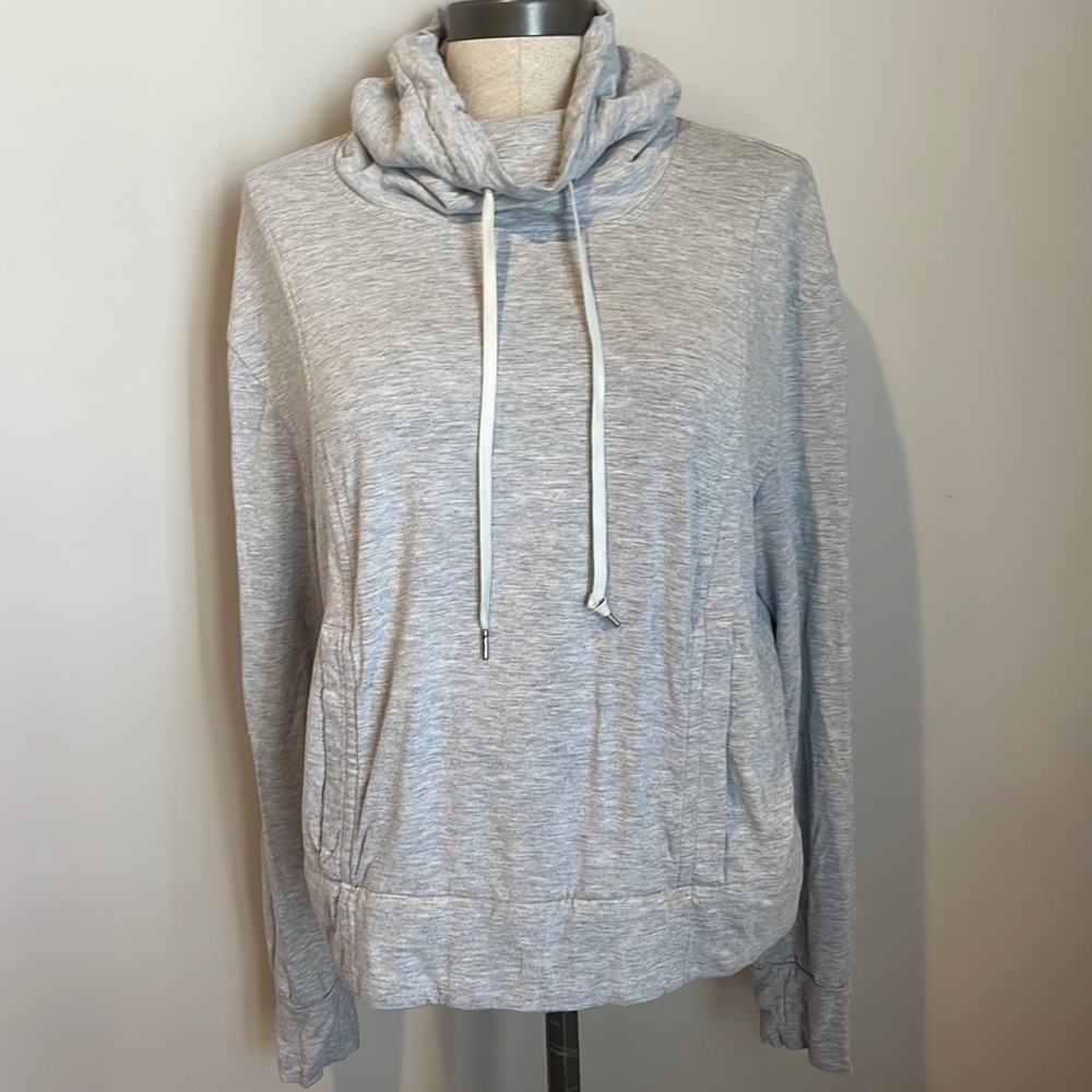 Helmut Lang Sweatshirt Turtleneck Gray Hoodie Large